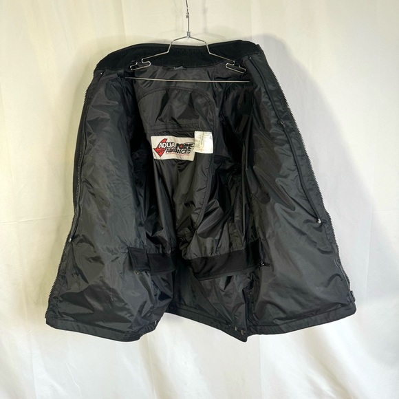 FRANK THOMAS BIKER JACKET BLACK MOTOCYCLE COAT MADE IN ENGLAND MEN SIZE LARGE - Picture 9 of 17